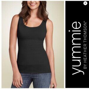 3 Pack Yummie by Heather Thomson Black Pearl Scoop Neck Tank Top Sz XS #2265